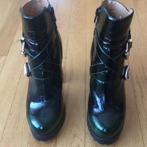 Jeffrey Campbell Mercer patent leather boots